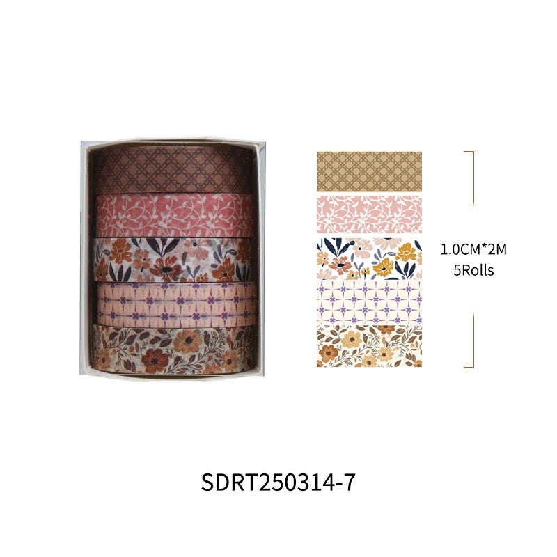 Message Series Washi Tape Set – Creative Background Design, 12 Options - ViktaShop