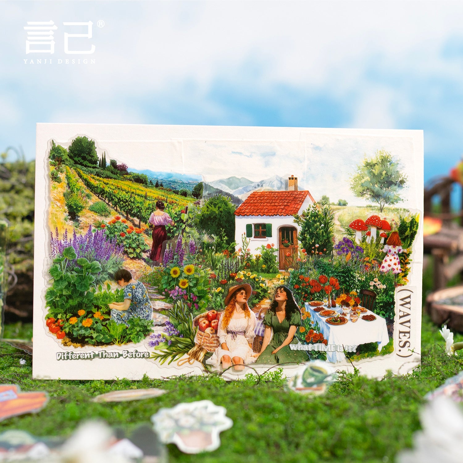 Romantic Garden PET Stickers - ViktaShop