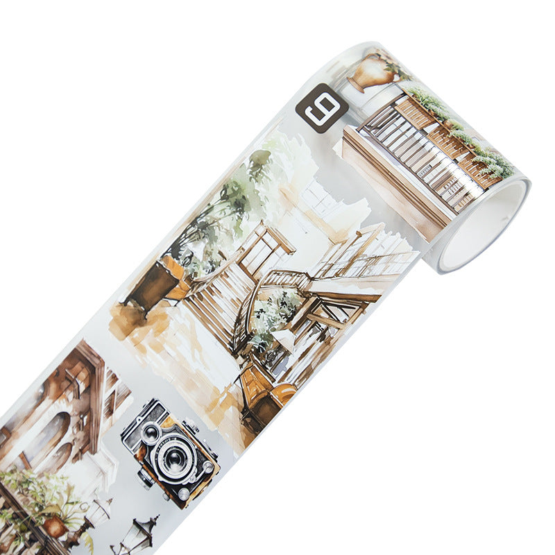 Personalized Cyber Material Landscape Laser pet Tape 7 cm / 2 m