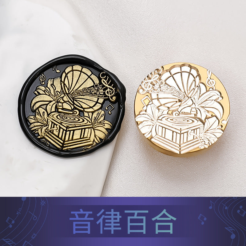 Music Series Brass Seal – Solid Carved Head, 10 Options - ViktaShop