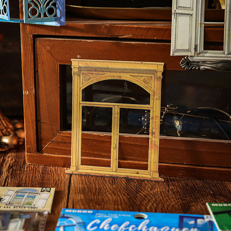Material Package – Small Town Window Retro, 4 Options - ViktaShop