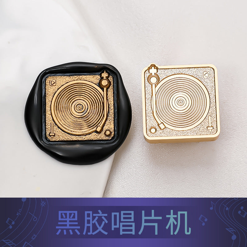 Music Series Brass Seal – Solid Carved Head, 10 Options - ViktaShop