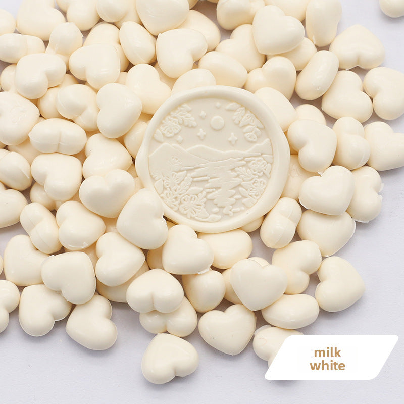 Colorful Heart-Shaped Fire Paint Wax Grain - ViktaShop
