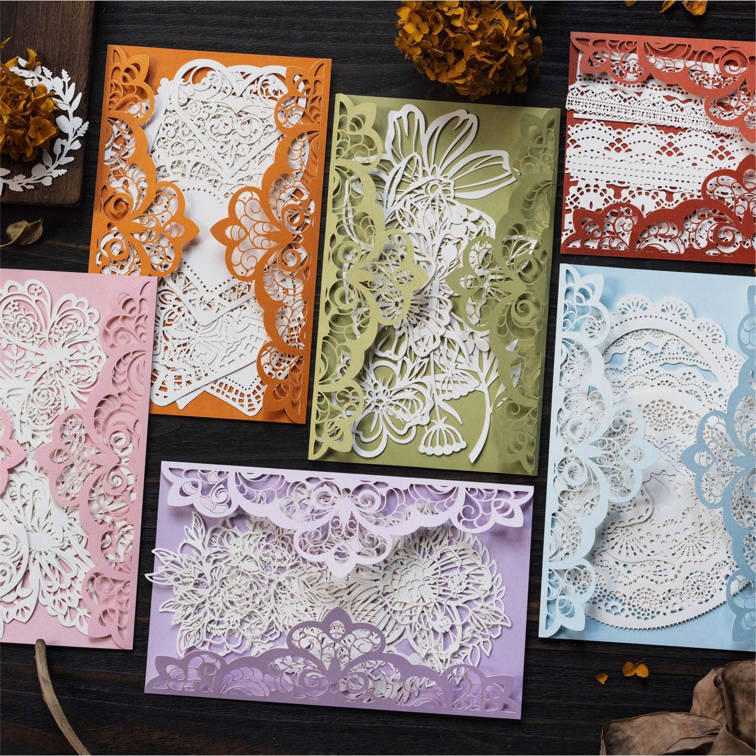 Dream Dance Romantic Lace Paper – Retro Hollow Pattern, 10 Pcs - ViktaShop
