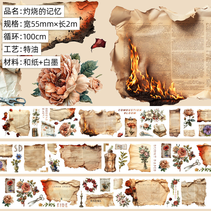 European Retro Character PET Tape – Art & Fashion Style - 2m - ViktaShop