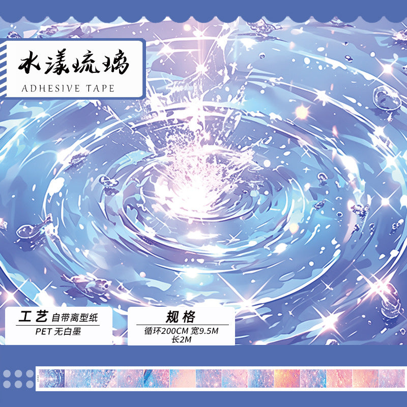 Big Flower Background PET Tape, 2m - ViktaShop