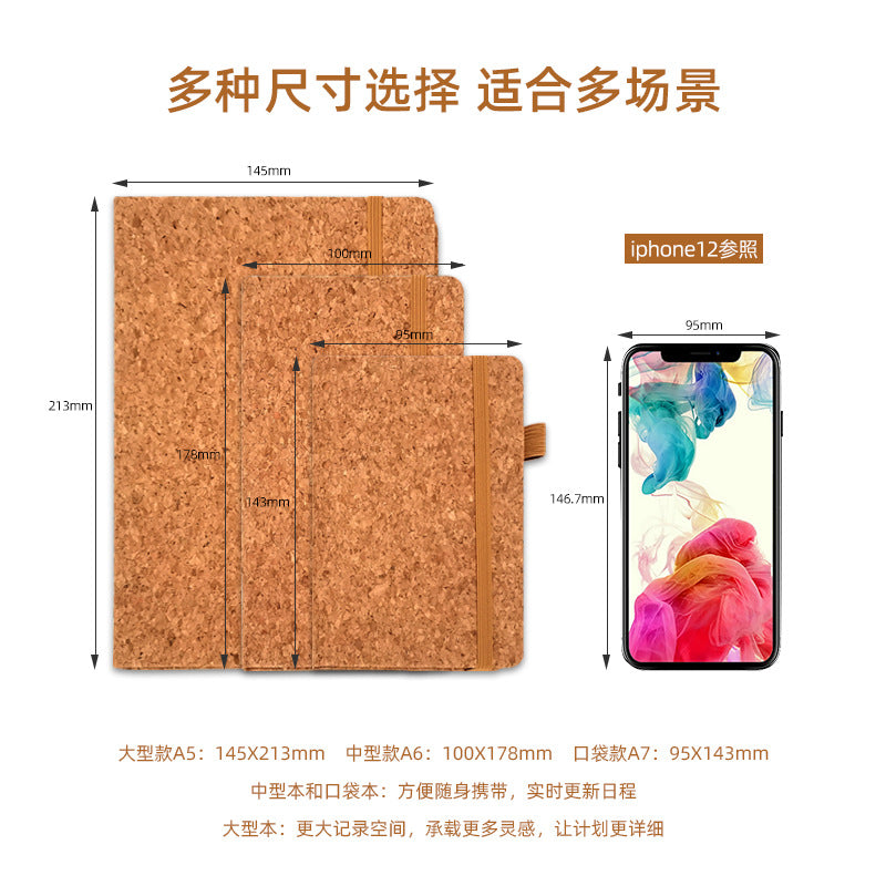 A5 PU Cork Notebook – Scrapbook Notepad - ViktaShop