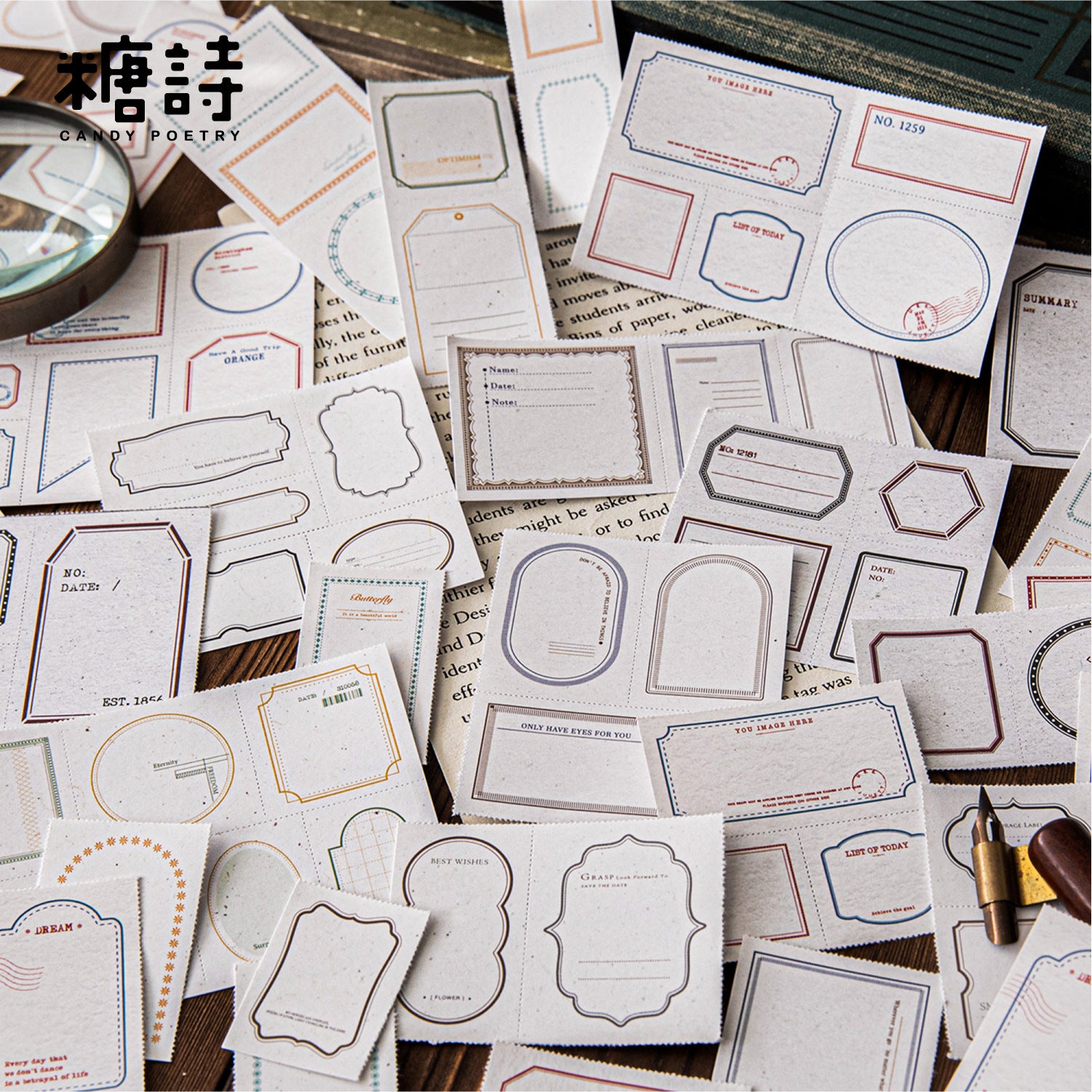 Time Recorder White Kraft Notepad - Pressed Line Series, 6 Options - ViktaShop
