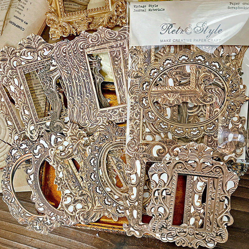 Retro Hollow Frame – Card Material Background Paper, 30 Pcs - ViktaShop