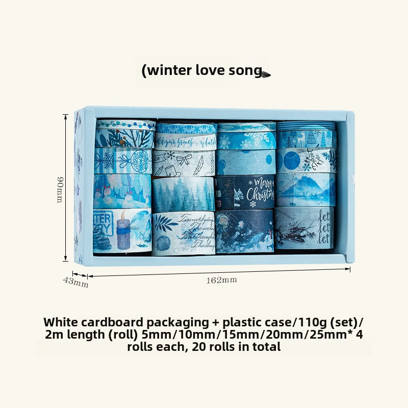 Christmas Valentine's Star Love Song Tape Set – DIY Bronzing Paper Tape - ViktaShop