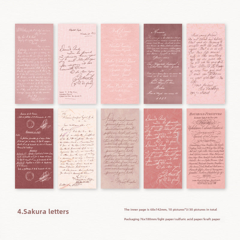 Vintage Material Paper Book – 100 pcs - ViktaShop