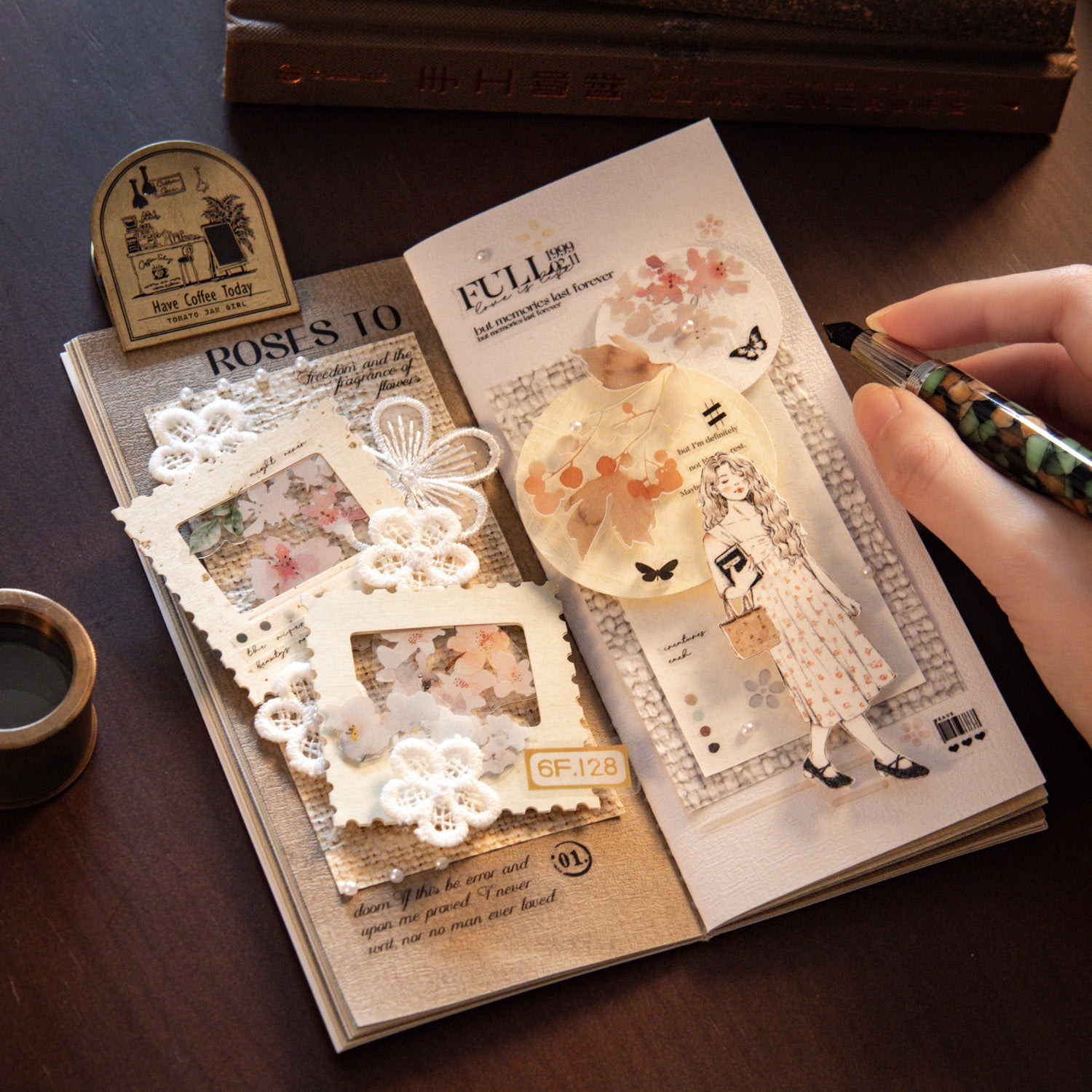 Paper Café Stickers – 6 Designs - ViktaShop