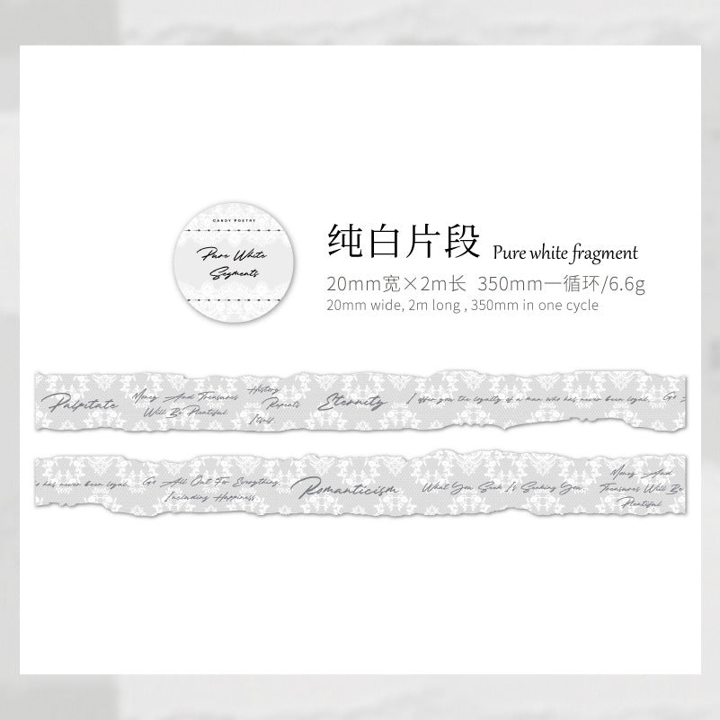 Retro Burned Paper Theme Washi Paper, Decoration Material, 2m - ViktaShop