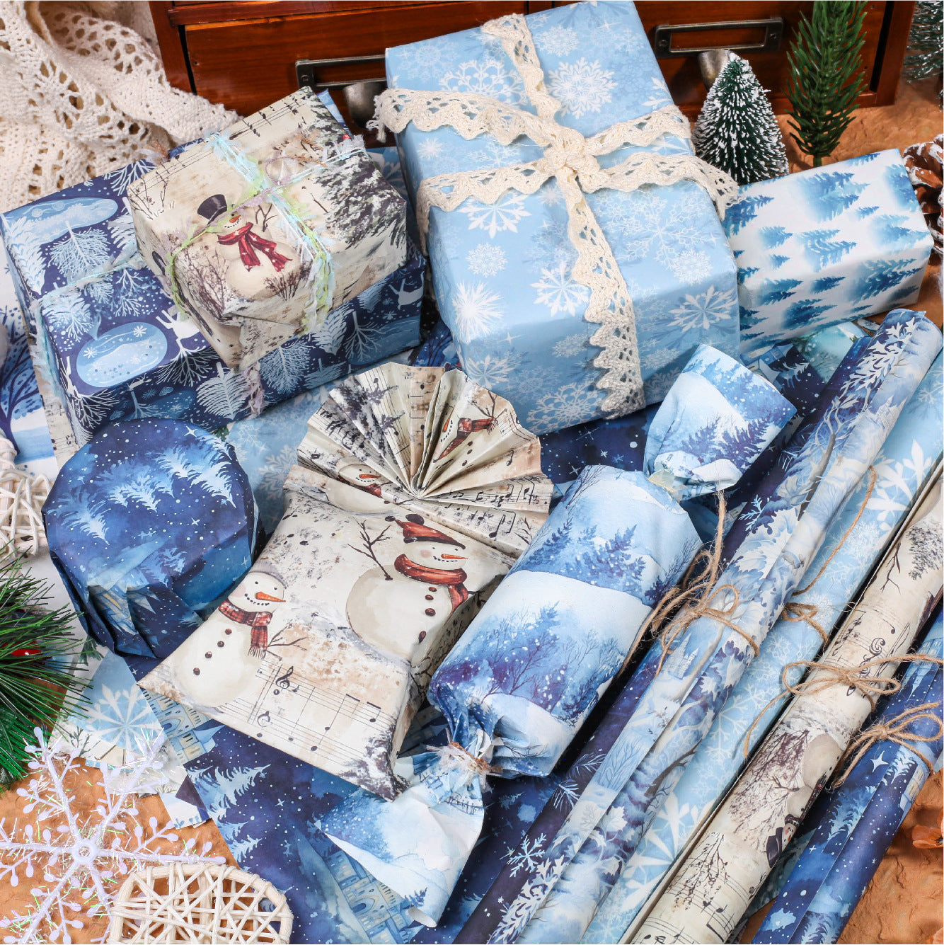 Christmas Decorative Paper - Winter Love - ViktaShop