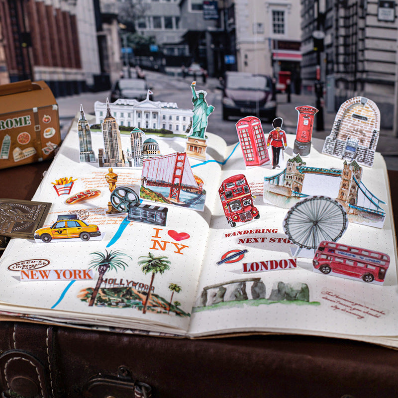 Roaming the World PET Tape – City Travel Series, 2m - ViktaShop