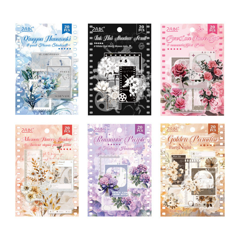 Transparent PET Plant & Flower Stickers - ViktaShop