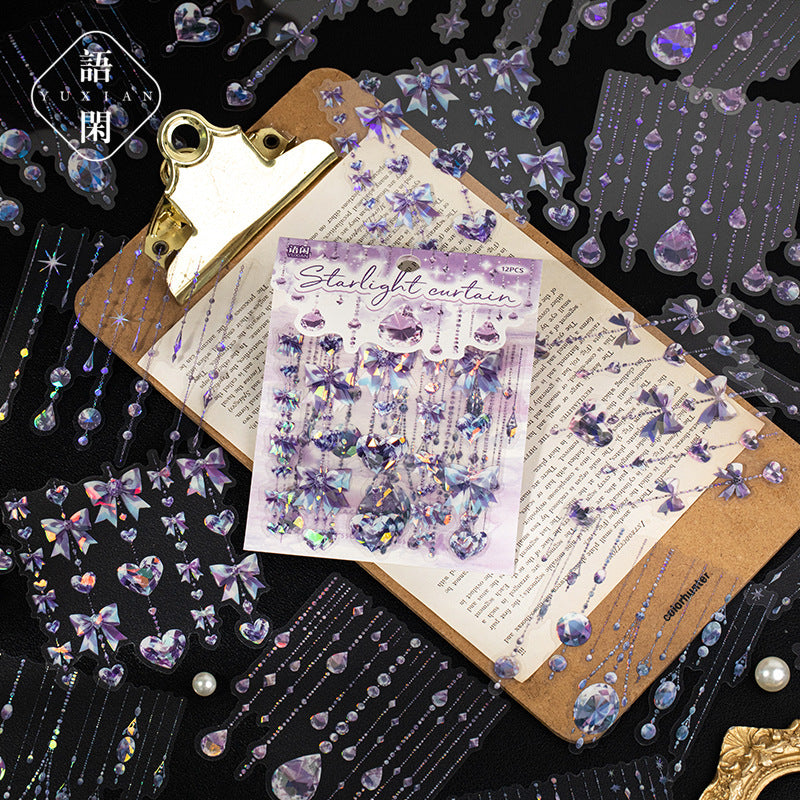 Shell Light PET Stickers – Starlight Curtain Series, 4 Options - ViktaShop