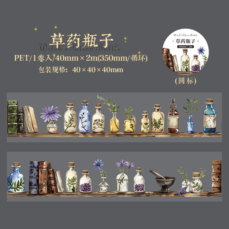 Witch's Magic Potion Bottle Series PET tape