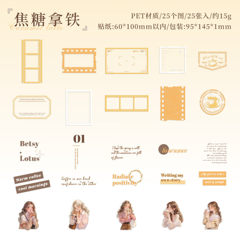 Film Memories Series Character Pet Stickers 25 Pieces
