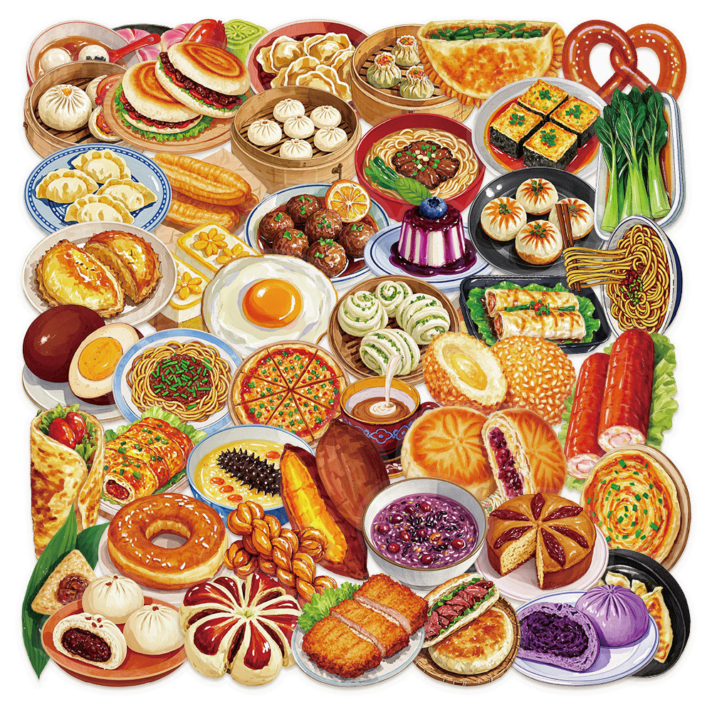 Breakfast stickers 50 psc