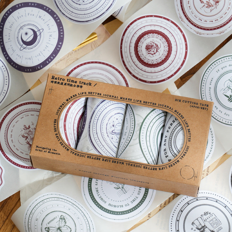 Retro Combination PET Tape for Hand Account Decoration, 2m - ViktaShop
