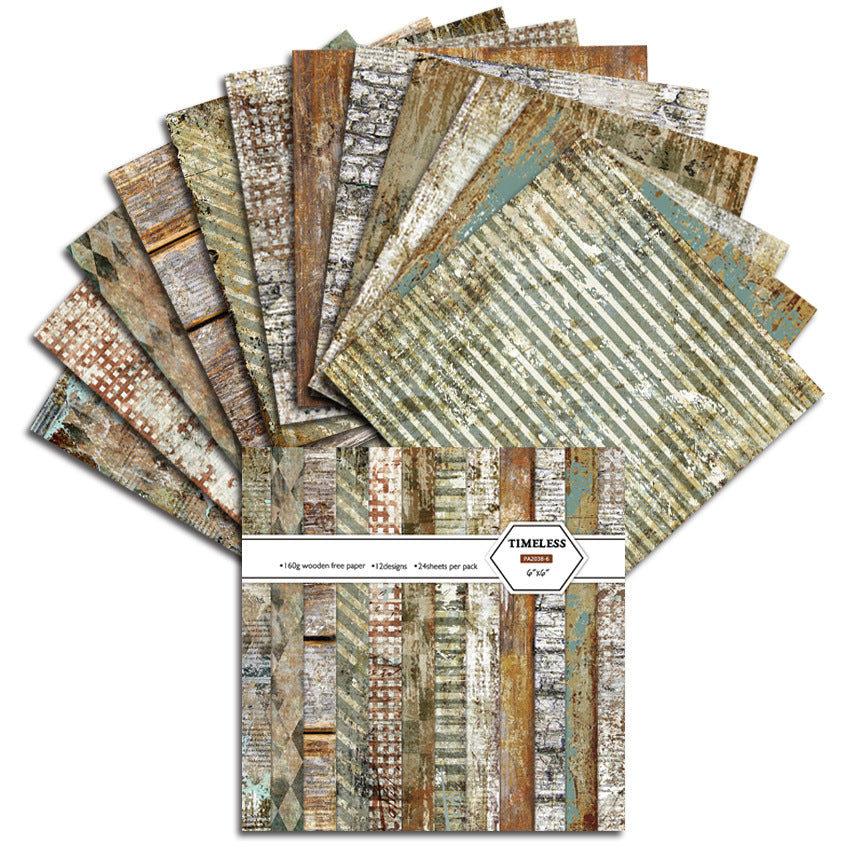 Timeless DIY Album Scrapbook Pattern Paper - 24 Sheets - ViktaShop