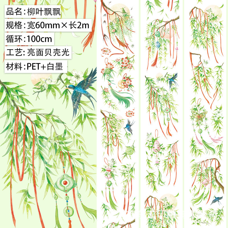 Maillard Character & Floral Matte PET Tape – 1 m - ViktaShop