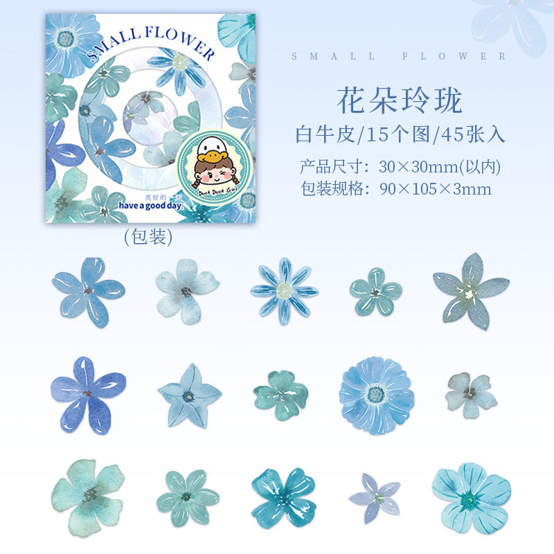 Small Flower Grain Stickers – Floral Theme, 6 Options - ViktaShop