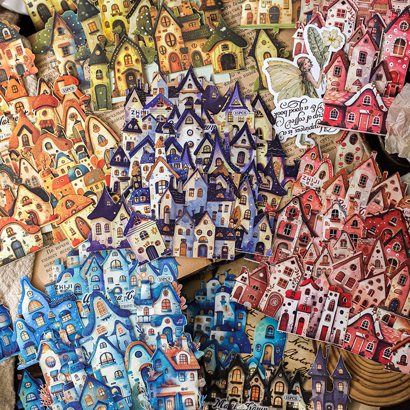 Fairy Tale Town Series Paper Stickers - ViktaShop