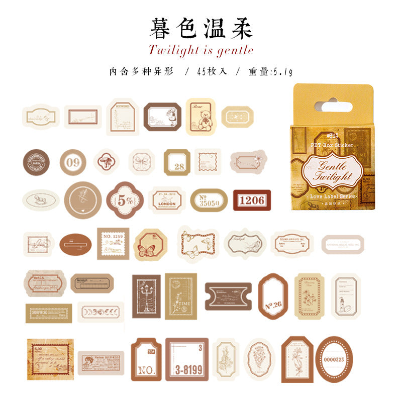 Boxed Sticker - Love Label Series, 4 Options - ViktaShop