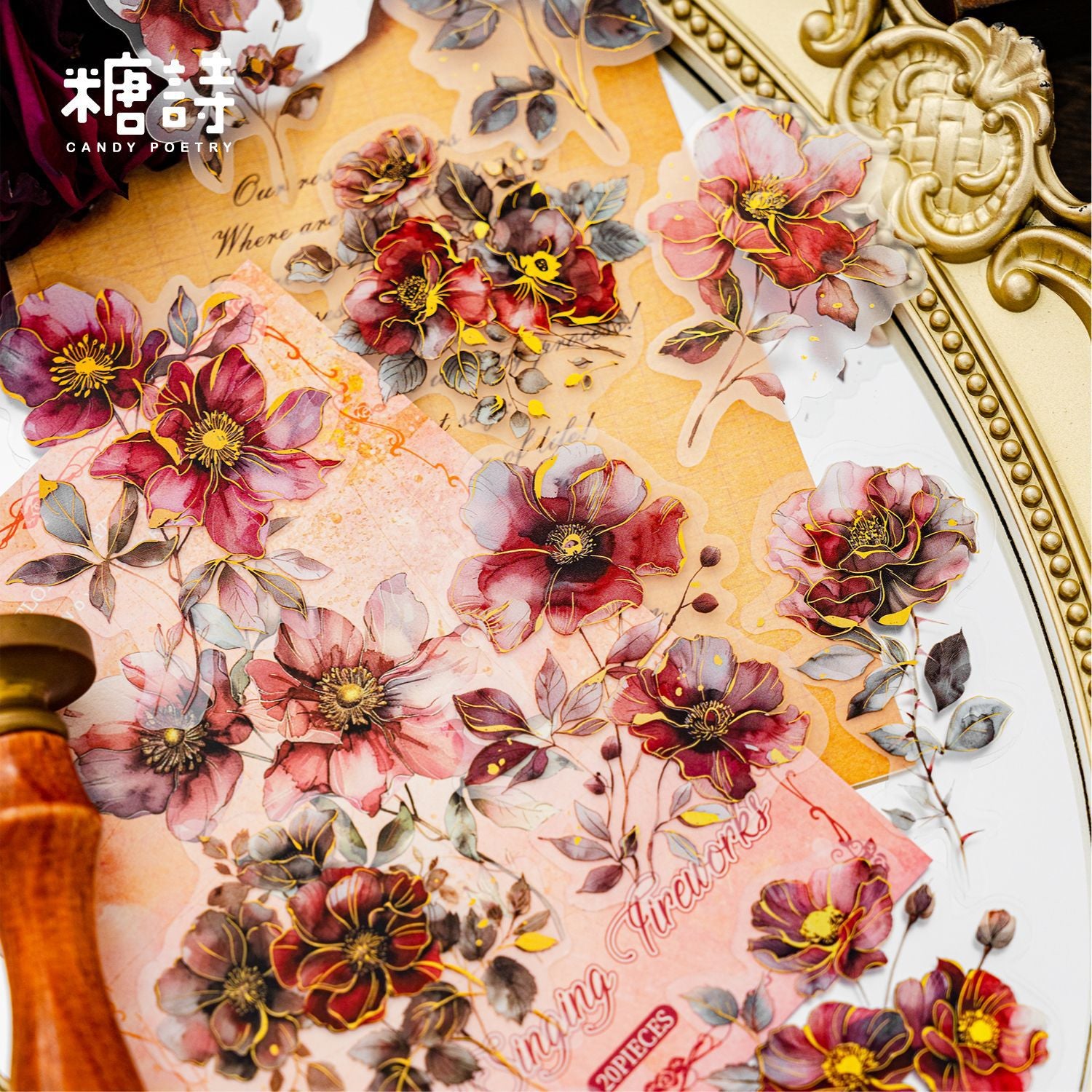 Purple Flower Dream Series - PET Stickers - ViktaShop