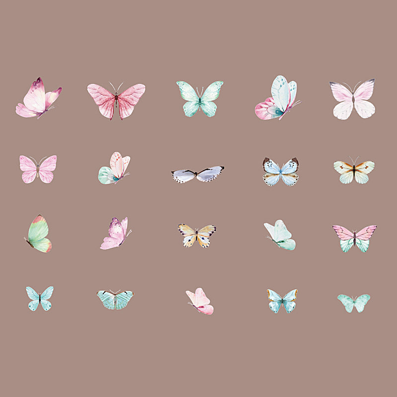 Simulation butterfly sticker package 20 psc