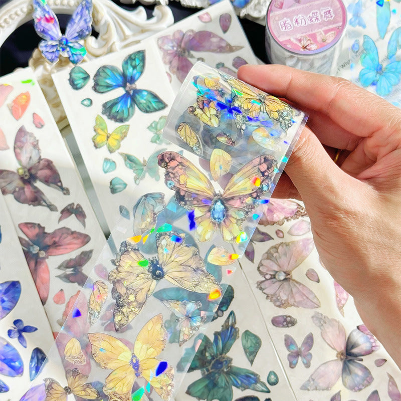 Butterfly Dance Tape – PET Landscape Stickers Roll - 2m - ViktaShop