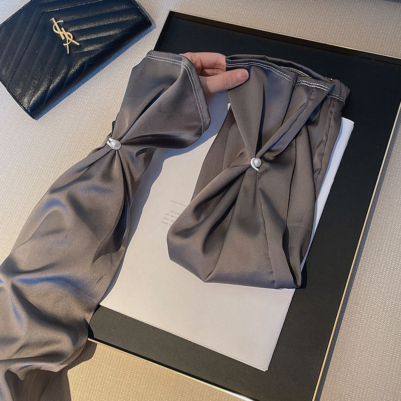 Silk Satin Pearl Buckle Sleeve – Elegant Decorative Sleeve for Scrapbooking & DIY Projects - ViktaShop
