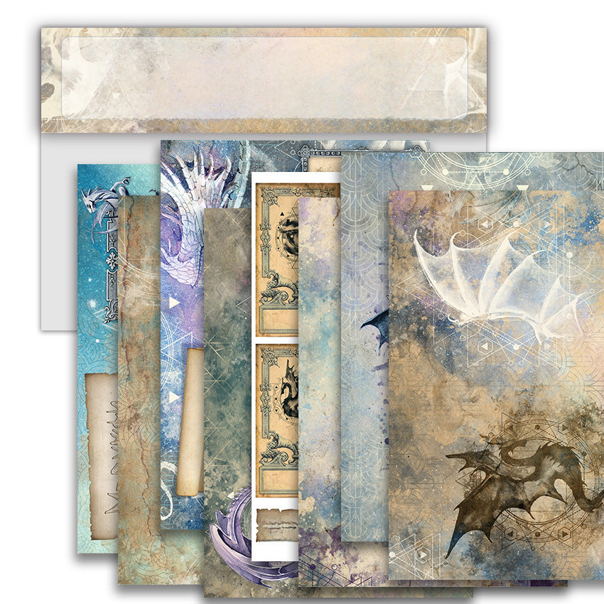 Mystic A5 Pattern Background Paper - 8 Sheets - ViktaShop