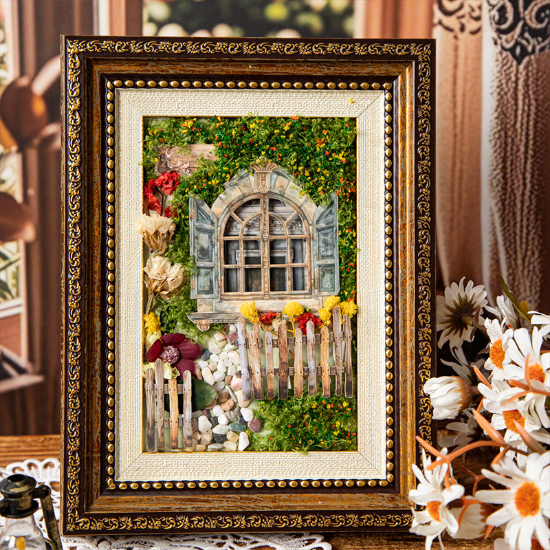 Retro Hollow Hard Card Sticker Bag, Doors & Windows Theme, 4 Options - ViktaShop