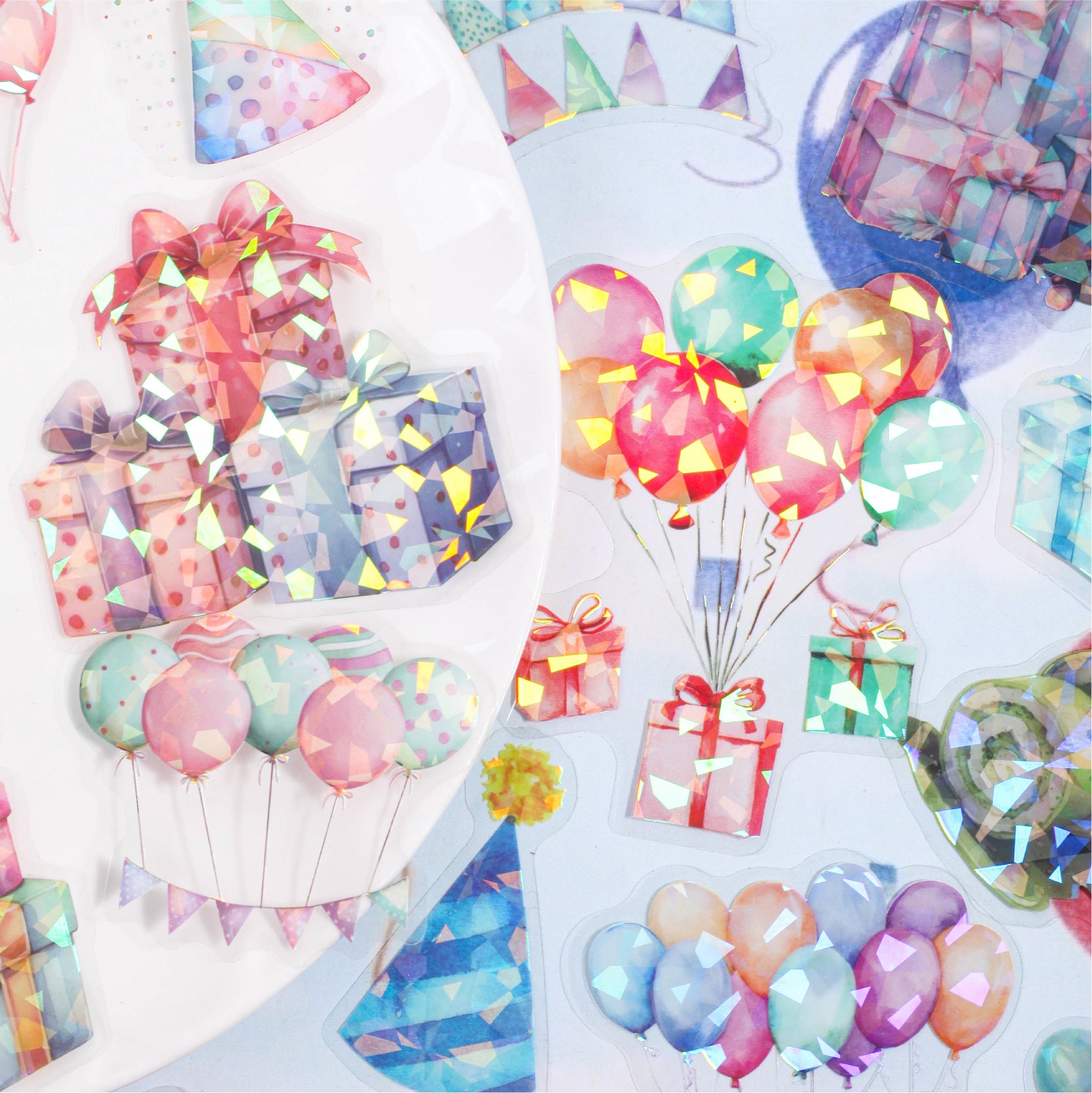 Cartoon Dream Party Stickers - PET - ViktaShop