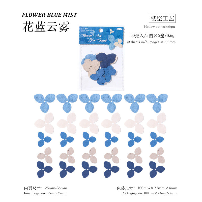 White Kraft Paper Hollow Material - Flower Pickup Serie - ViktaShop