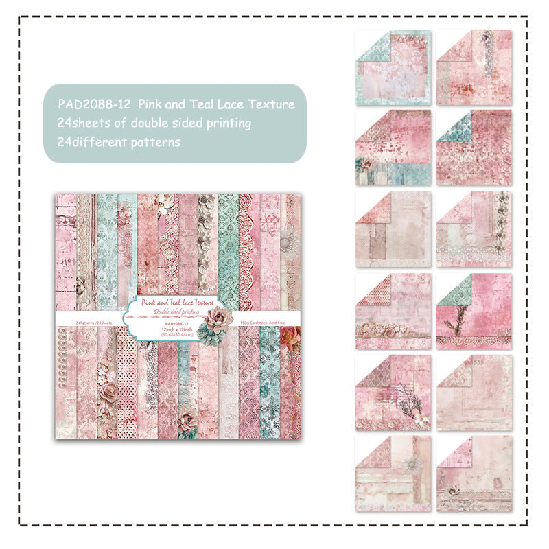 Double-Sided Pattern Paper – DIY Photo Album & Junk Journal Background - ViktaShop