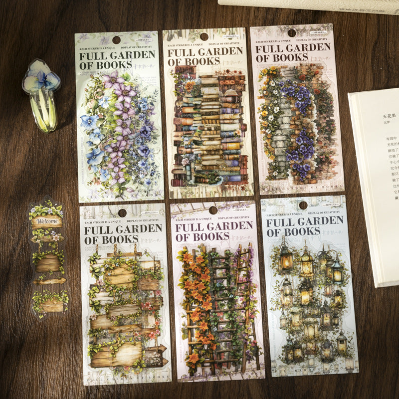 Landscape Stickers – Book Fragrance Garden Series, 6 Options - ViktaShop