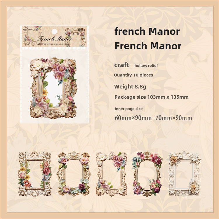 Decorative Frame Collage Card Flower Paper - ViktaShop