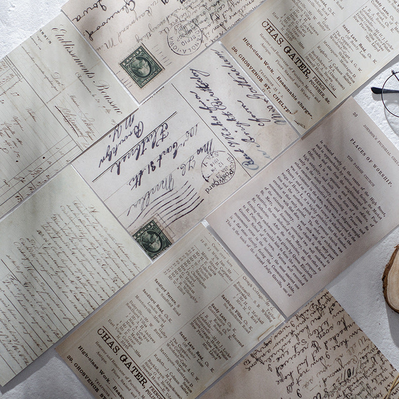 Retro Wall Decoration – Old Paper Card, 6 Options - ViktaShop