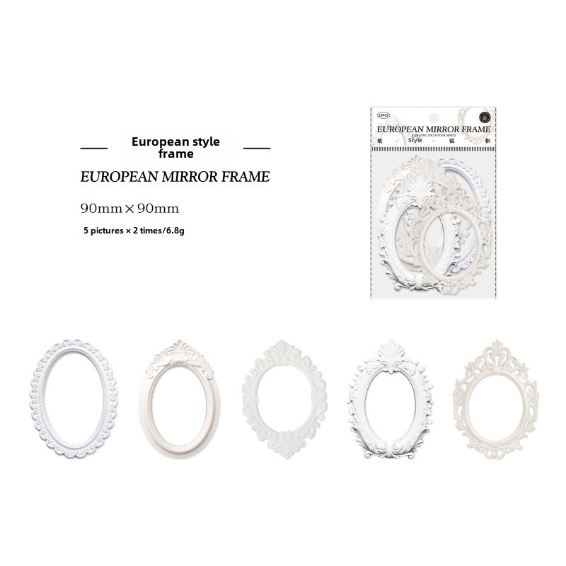 Vintage Hollow Frame Stickers, 10 Pcs - ViktaShop