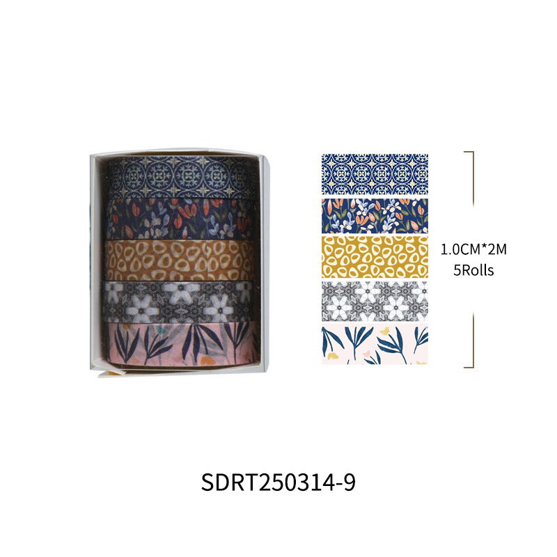 Message Series Washi Tape Set – Creative Background Design, 12 Options - ViktaShop