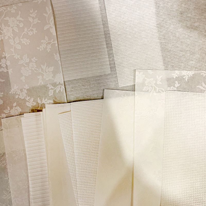 Transparent Rose Embossed Cotton Paper – Handmade, DIY, Scrapbooking - ViktaShop