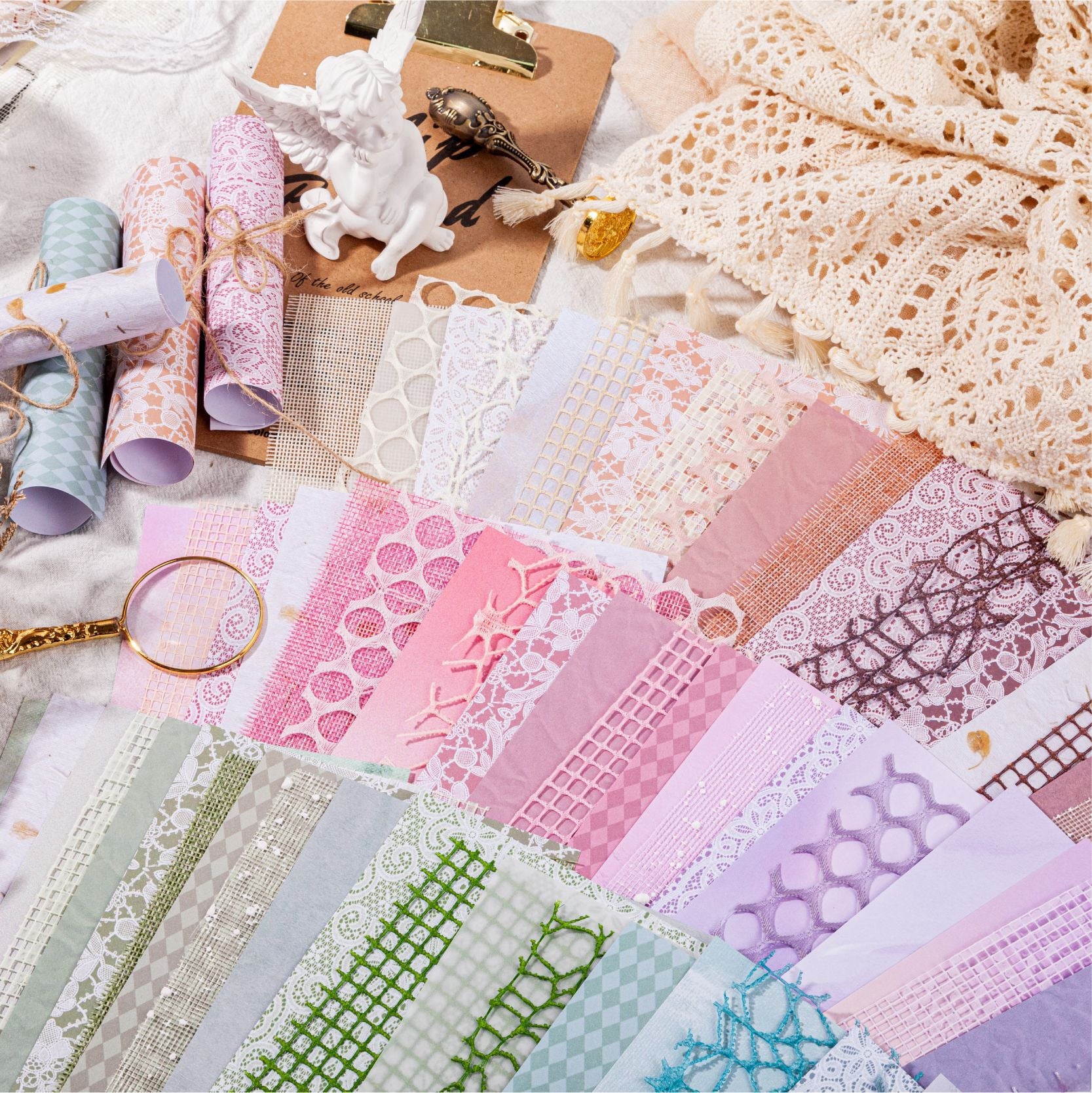 Retro Story DIY Material Package for Scrapbooking - ViktaShop