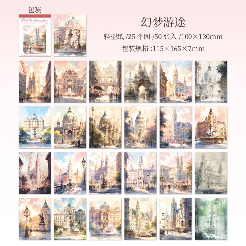 Beautiful Day Sticker Pack "Dreamland" Series of 4 Types 10 psc