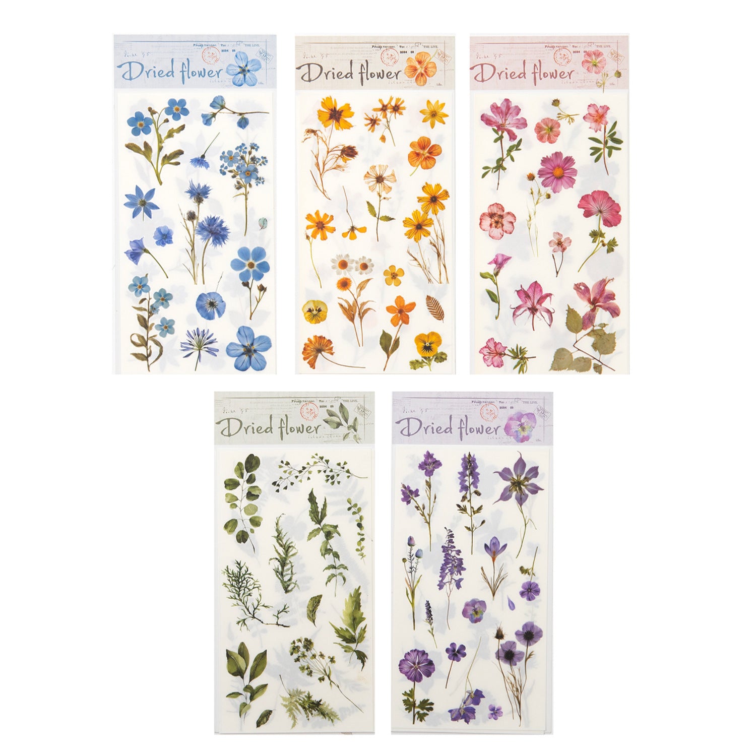 Romantic Series Transfer Stickers - Flower Themes - ViktaShop