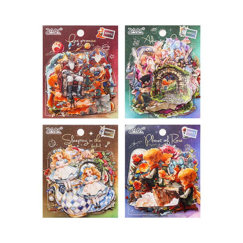 Fantasy Journey Series Sticker Pack 4 Styles 20 psc