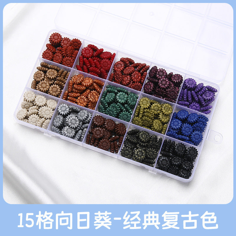 Vintage Transparent Fire Paint Wax Granules Set with Gold Powder - ViktaShop